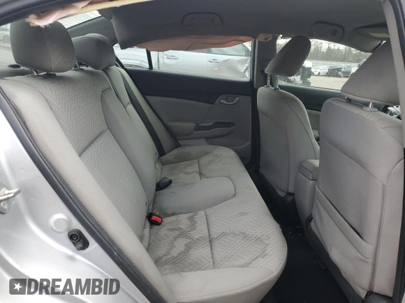2015 Honda Civic Sedan LX with VIN 19XFB2F55FE202125, listed as a Copart auction lot 82158514 with 0 mi miles and Salvage Title. Bid and sale history available at carsss.com. Image 10.