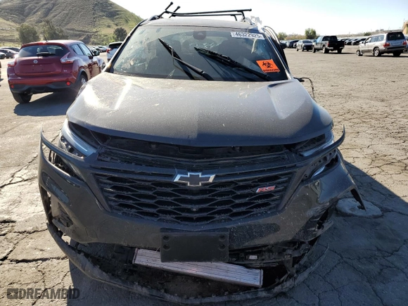 2024 Chevrolet Equinox RS with VIN 3GNAXMEG9RL114096, listed as a Copart auction lot 46322925 with 24,555 mi miles and Salvage Title. Bid and sale history available at carsss.com. Image 5.