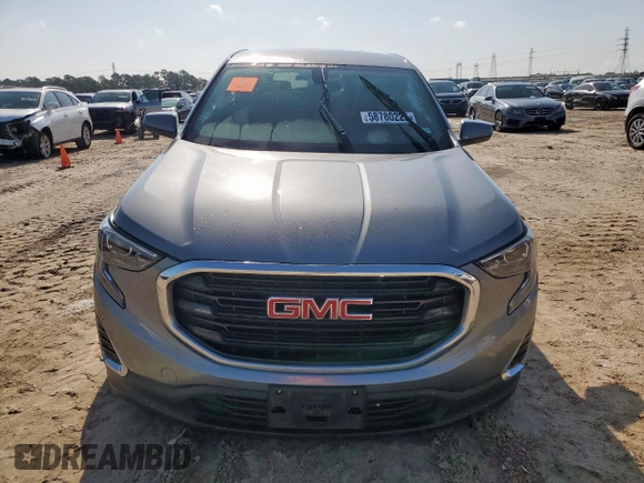 2019 GMC Terrain SLE with VIN 3GKALMEV4KL232165, listed as a Copart auction lot 58780225 with 82,117 mi miles and Salvage title. Bid and sale history available at DreamBid. Image 5.