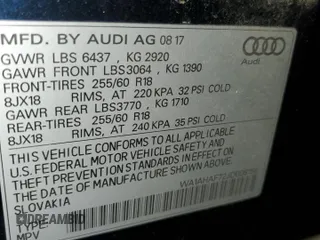 2018 Audi Q7 Premium with VIN WA1AHAF72JD008158, listed as a Copart auction lot 88866245 with 100,680 mi miles and Clean title. Bid and sale history available at DreamBid. Image 13.