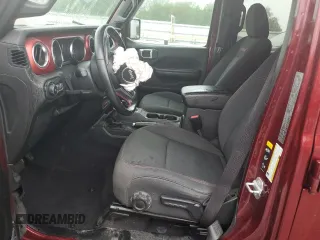 2021 Jeep Wrangler Unlimited Rubicon with VIN 1C4HJXFN1MW695586, listed as a Copart auction lot 59140415 with 47,059 mi miles and Salvage title. Bid and sale history available at DreamBid. Image 7.