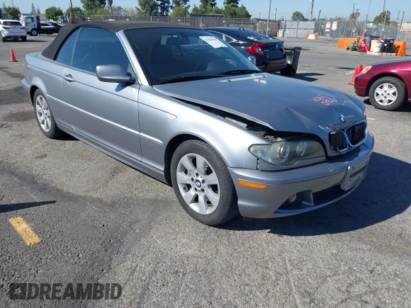 2006 BMW 3 Series 325Ci with VIN WBABW33426PX84492, listed as a IAAI auction lot 41658186 with 152,477 mi miles. Bid and sale history available at carsss.com. Image 1.