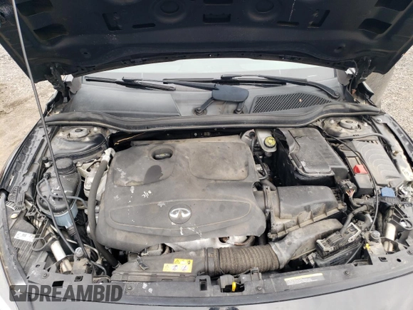 2018 Infiniti QX30 Luxury with VIN SJKCH5CR8JA057438, listed as a Copart auction lot 46756635 with 61,255 mi miles and Salvage title. Bid and sale history available at DreamBid. Image 12.