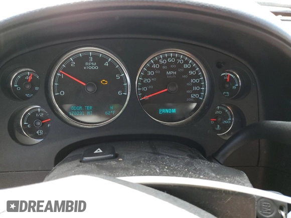 2013 Chevrolet Tahoe LT with VIN 1GNSCBE07DR248842, listed as a Copart auction lot 55423245 with 170,231 mi miles and Salvage title. Bid and sale history available at DreamBid. Image 9.