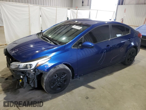 2018 Kia Forte LX with VIN 3KPFK4A77JE195028, listed as a Copart auction lot 45512505 with 180,143 mi miles and Salvage Title. Bid and sale history available at carsss.com. Image 1.