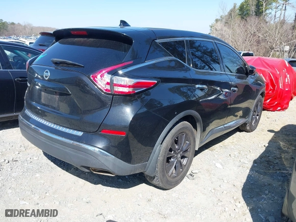 2018 Nissan Murano Platinum with VIN 5N1AZ2MG4JN130201, listed as a IAAI auction lot 41773699 with 92,825 mi miles. Bid and sale history available at carsss.com. Image 4.