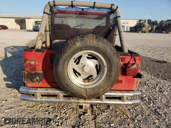 1990 Jeep Wrangler "S" with VIN 2J4FY19E9LJ539176, listed as a Copart auction lot 74684784 with 0 mi miles and Salvage Title. Bid and sale history available at carsss.com. Image 6.