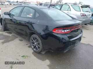 2016 Dodge Dart SXT with VIN 1C3CDFBB3GD752298, listed as a IAAI auction lot 41884295 with 61,736 mi miles. Bid and sale history available at carsss.com. Image 3.