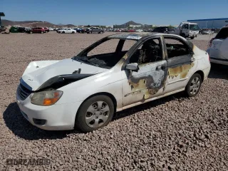 2008 Kia Spectra EX with VIN KNAFE122485556713, listed as a Copart auction lot 70048794 with 0 mi miles and Non Repairable. Bid and sale history available at carsss.com. Image 1.