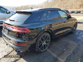 2023 Audi SQ8 Prestige with VIN WA1CWBF1XPD001791, listed as a Copart auction lot 47075755 with 38,808 mi miles and Salvage Title. Bid and sale history available at DreamBid. Image 3.