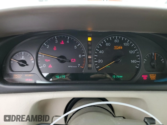 2001 Cadillac Eldorado ESC z VIN 1G6EL12Y11B103541, wystawiony jako Copart lot #45219055 z przebiegiem 46 179 mil mil oraz Tytuł czysty. Historia ofert i sprzedaży dostępna na DreamBid. Obrazek 9.