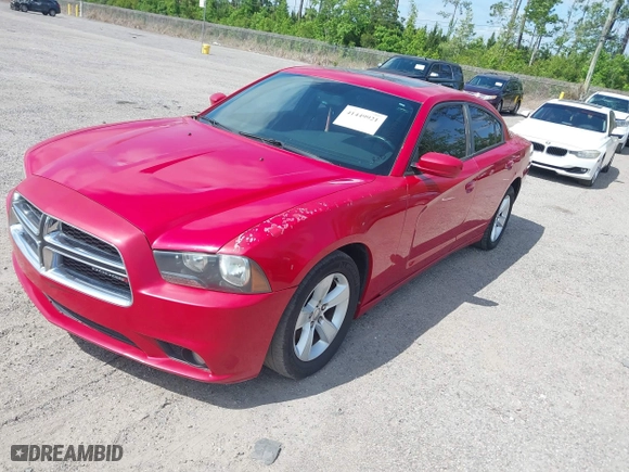 2012 Dodge Charger SXT with VIN 2C3CDXHG7CH267734, listed as a IAAI auction lot 41449921 with 170,724 mi miles. Bid and sale history available at carsss.com. Image 2.