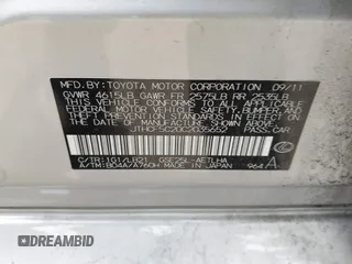 2012 Lexus IS 250 с VIN JTHCF5C20C2035652, выставлен на аукционе IAAI как лот 42288885 с пробегом 141 269 миль миль и . История ставок и продаж доступна на DreamBid. Изображение 9.