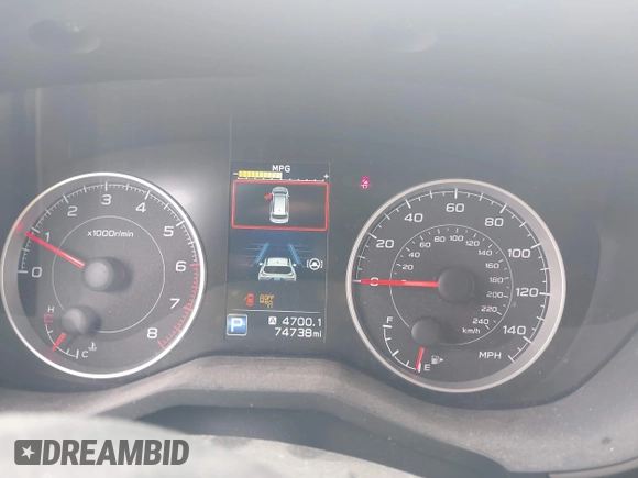 2021 Subaru Ascent Premium with VIN 4S4WMAFD3M3454662, listed as a IAAI auction lot 41965236 with 74,738 mi miles and . Bid and sale history available at DreamBid. Image 7.