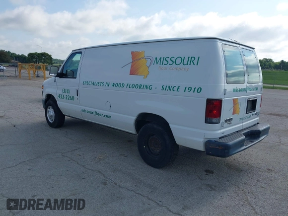 2013 Ford Econoline Cargo Commercial with VIN 1FTNE2EWXDDA52072, listed as a IAAI auction lot 42523635 with 262,097 mi miles and . Bid and sale history available at DreamBid. Image 3.