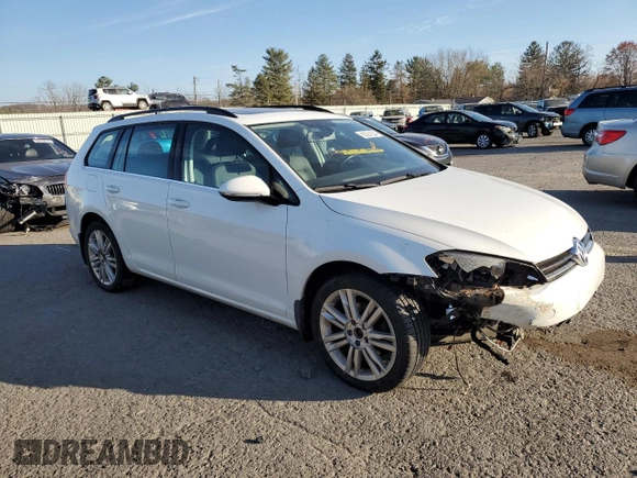 2015 Volkswagen Golf SE with VIN 3VWCA7AUXFM508225, listed as a Copart auction lot 80261624 with 144,051 mi miles and Salvage Title. Bid and sale history available at DreamBid. Image 4.