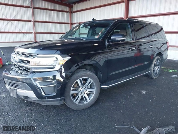 2023 Ford Expedition Max Limited with VIN 1FMJK2A88PEA58834, listed as a IAAI auction lot 41375057 with 44,112 mi miles. Bid and sale history available at carsss.com. Image 1.