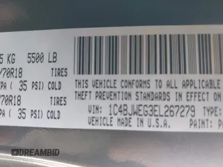 2014 Jeep Wrangler Unlimited Sahara с VIN 1C4BJWEG3EL267279, выставлен на аукционе IAAI как лот 42083836 с пробегом 81 796 миль миль и . История ставок и продаж доступна на DreamBid. Изображение 9.