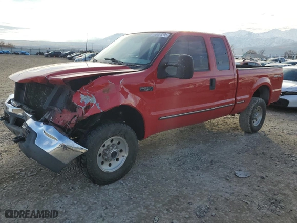 1999 Ford Super Duty F-250 XL with VIN 1FTNX21L8XED59129, listed as a Copart auction lot 88079295 with 135,060 mi miles and Salvage Title. Bid and sale history available at carsss.com. Image 1.