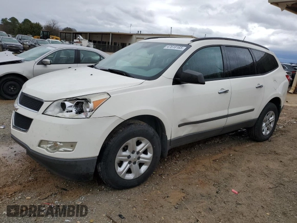 2012 Chevrolet Traverse LS with VIN 1GNKREED6CJ353291, listed as a Copart auction lot 47618165 with 150,071 mi miles and Salvage Title. Bid and sale history available at DreamBid. Image 1.