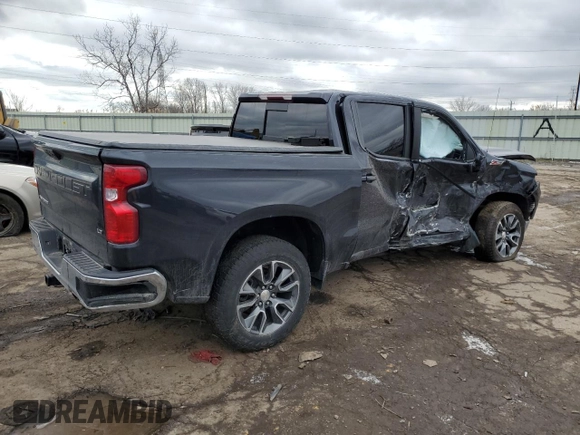 2023 Chevrolet Silverado 1500 LT z VIN 2GCUDDED5P1130573, wystawiony jako Copart lot #43181035 z przebiegiem 21 424 mil mil oraz Szkoda całkowita • Salvage title. Historia ofert i sprzedaży dostępna na DreamBid. Obrazek 3.