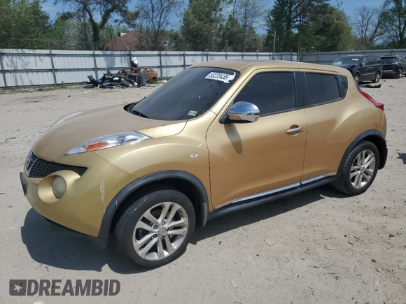 2013 Nissan Juke SV with VIN JN8AF5MV4DT211653, listed as a Copart auction lot 53235435 with 138,162 mi miles and Salvage Title. Bid and sale history available at carsss.com. Image 1.
