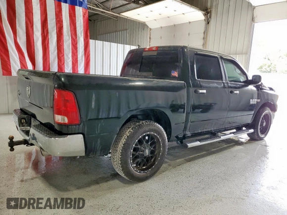 2017 Ram 1500 Lone Star with VIN 1C6RR6LT1HS570182, listed as a Copart auction lot 59939525 with 107,802 mi miles and Clean title. Bid and sale history available at DreamBid. Image 3.