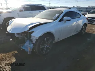 2018 Lexus RC with VIN JTHS85BC8J5004161, listed as a Copart auction lot 89194725 with 71,105 mi miles and Salvage Title. Bid and sale history available at carsss.com. Image 1.