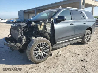 2021 Cadillac Escalade Premium Luxury with VIN 1GYS4CKL0MR187838, listed as a Copart auction lot 80259484 with 152,906 mi miles and Salvage Title. Bid and sale history available at carsss.com. Image 1.