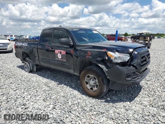 2022 Toyota Tacoma SR with VIN 3TYRX5GNXNT047479, listed as a Copart auction lot 57023765 with 84,802 mi miles and Salvage title. Bid and sale history available at DreamBid. Image 4.