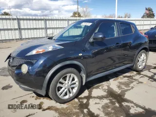 2012 Nissan Juke SV with VIN JN8AF5MV2CT124140, listed as a Copart auction lot 47416225 with 115,595 mi miles and Salvage Title. Bid and sale history available at carsss.com. Image 1.