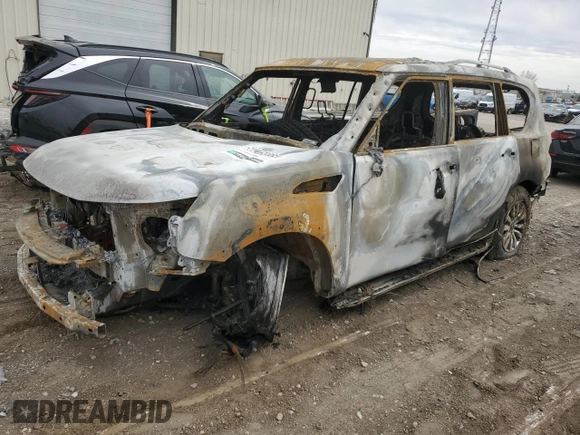 2024 Nissan Armada SV with VIN JN8AY2AC2R9196764, listed as a Copart auction lot 50215555 with 0 mi miles and Non Repairable. Bid and sale history available at carsss.com. Image 1.