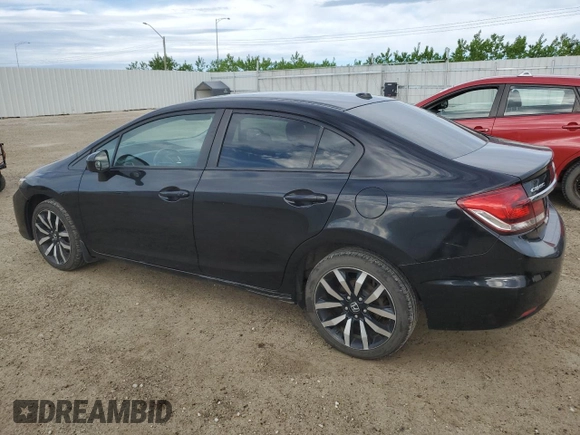 2015 Honda Civic Sedan SE with VIN 2HGFB2F74FH004403, listed as a Copart auction lot 46872685 with 210,960 mi miles and Salvage Title. Bid and sale history available at carsss.com. Image 2.
