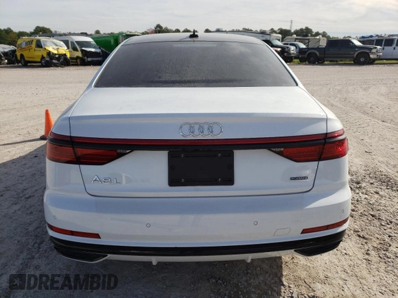 2020 Audi A8 L with VIN WAU8DAF81LN015654, listed as a Copart auction lot 79126853 with 26,587 mi miles. Bid and sale history available at carsss.com. Image 6.