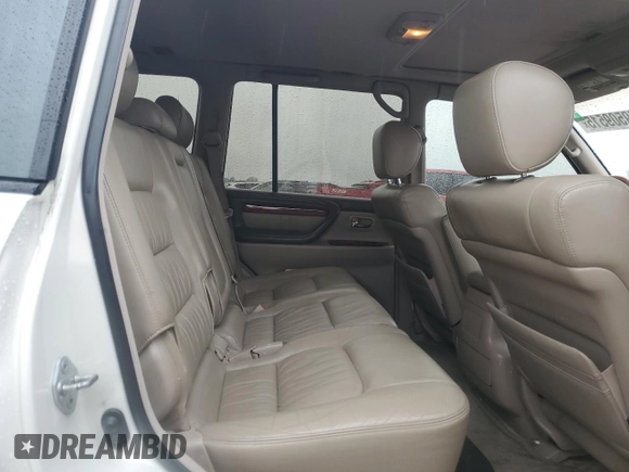 2000 Lexus LX 470 z VIN JT6HT00WXY0120728, wystawiony jako Copart lot #59509515 z przebiegiem 360 131 mil mil oraz Czysty tytuł • Clean title. Historia ofert i sprzedaży dostępna na DreamBid. Obrazek 10.