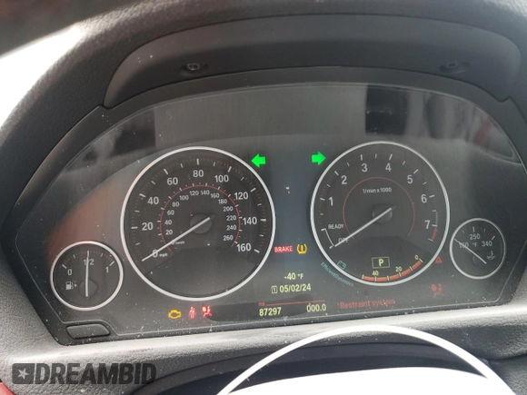 2015 BMW 3 Series 328i xDrive with VIN WBA3B5C52FF959995, listed as a Copart auction lot 50624895 with 87,297 mi miles and Clean Title. Bid and sale history available at carsss.com. Image 9.