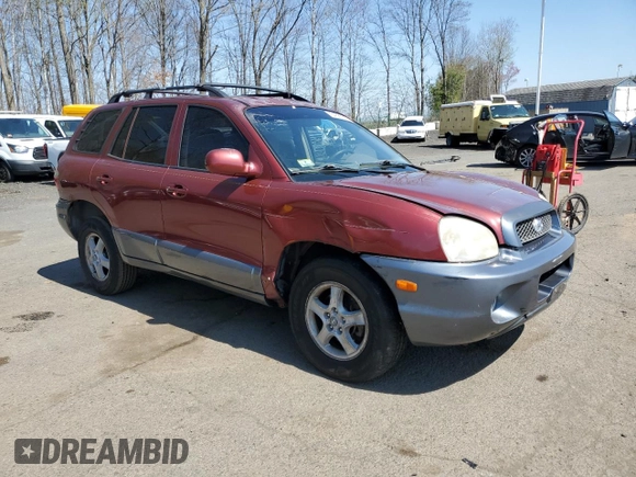 2004 Hyundai Santa Fe GLS with VIN KM8SC73D44U848707, listed as a Copart auction lot 54386875 with 133,299 mi miles and Salvage Title. Bid and sale history available at carsss.com. Image 4.