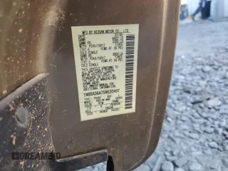 2005 Nissan Titan XE with VIN 1N6BA06A75N520497, listed as a Copart auction lot 47412095 with 170,653 mi miles and Salvage Title. Bid and sale history available at carsss.com. Image 12.