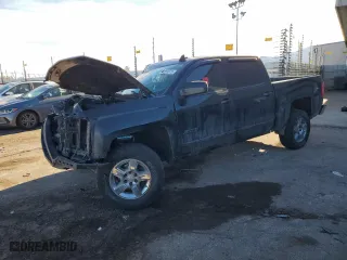 2017 Chevrolet Silverado 1500 LTZ with VIN 3GCUKSEJ5HG455054, listed as a Copart auction lot 42256375 with 0 mi miles and Salvage Title. Bid and sale history available at carsss.com. Image 1.