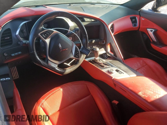 2016 Chevrolet Corvette Z06 3LZ with VIN 1G1YU2D64G5606568, listed as a Copart auction lot 86826494 with 0 mi miles and Salvage Title. Bid and sale history available at carsss.com. Image 8.