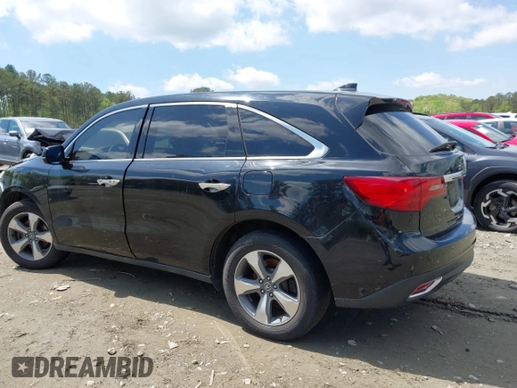 2016 Acura MDX with VIN 5FRYD3H2XGB014559, listed as a IAAI auction lot 41996171 with 154,860 mi miles. Bid and sale history available at carsss.com. Image 14.