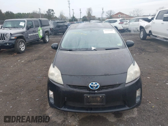 2011 Toyota Prius I with VIN JTDKN3DU6B5343653, listed as a IAAI auction lot 41849401 with 190,617 mi miles. Bid and sale history available at carsss.com. Image 12.