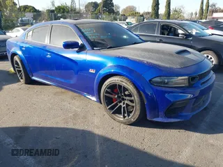 2021 Dodge Charger Scat Pack Widebody with VIN 2C3CDXGJ7MH637062, listed as a IAAI auction lot 41372104 with 29,124 mi miles. Bid and sale history available at carsss.com. Image 1.
