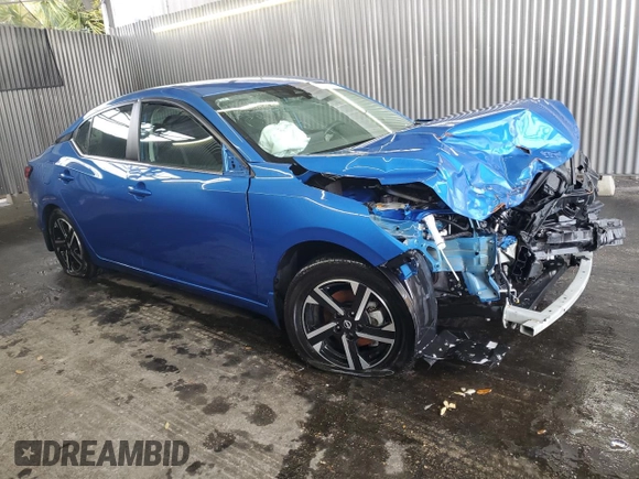 2024 Nissan Sentra SV with VIN 3N1AB8CV6RY242897, listed as a Copart auction lot 62818855 with 13,911 mi miles and Clean title. Bid and sale history available at DreamBid. Image 4.