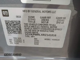 2024 Cadillac LYRIQ z VIN 1GYKPMRLXRZ141816, wystawiony jako IAAI lot #42113732 z przebiegiem 7 704 mil mil oraz . Historia ofert i sprzedaży dostępna na DreamBid. Obrazek 9.