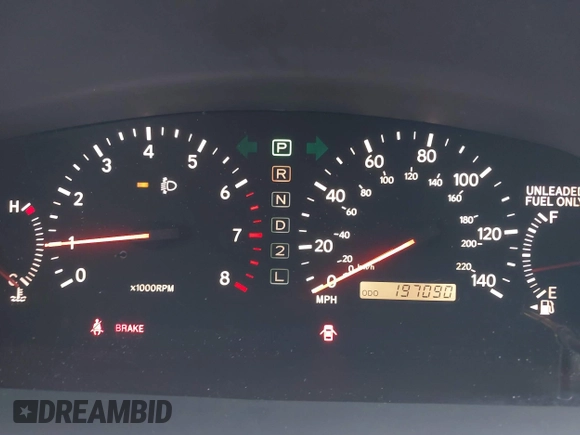 2001 Lexus ES with VIN JT8BF28G210313622, listed as a IAAI auction lot 42068414 with 197,090 mi miles. Bid and sale history available at carsss.com. Image 7.