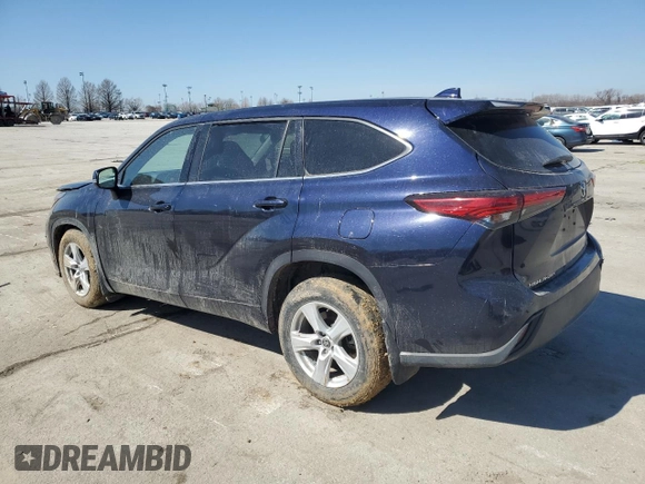 2020 Toyota Highlander LE with VIN 5TDBZRBH6LS009874, listed as a Copart auction lot 48354095 with 121,865 mi miles and Non repairable. Bid and sale history available at DreamBid. Image 2.