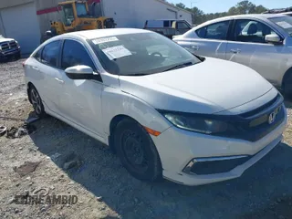 2019 Honda Civic Sedan LX with VIN 19XFC2F62KE035433, listed as a IAAI auction lot 41632289 with 116,076 mi miles. Bid and sale history available at carsss.com. Image 1.
