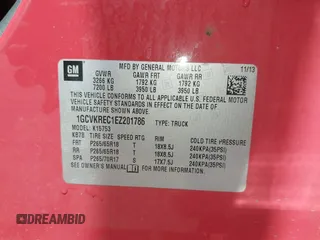 2014 Chevrolet Silverado 1500 LT with VIN 1GCVKREC1EZ201786, listed as a IAAI auction lot 41968965 with 157,566 mi miles. Bid and sale history available at carsss.com. Image 9.