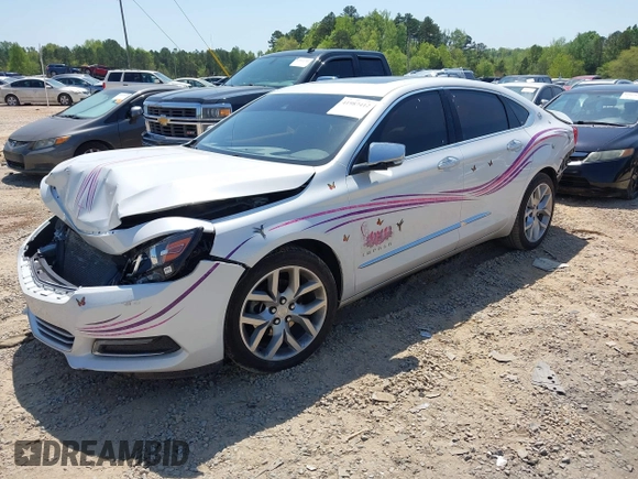 2017 Chevrolet Impala Premier with VIN 1G1145S38HU150772, listed as a IAAI auction lot 41987412 with 163,587 mi miles and . Bid and sale history available at DreamBid. Image 2.